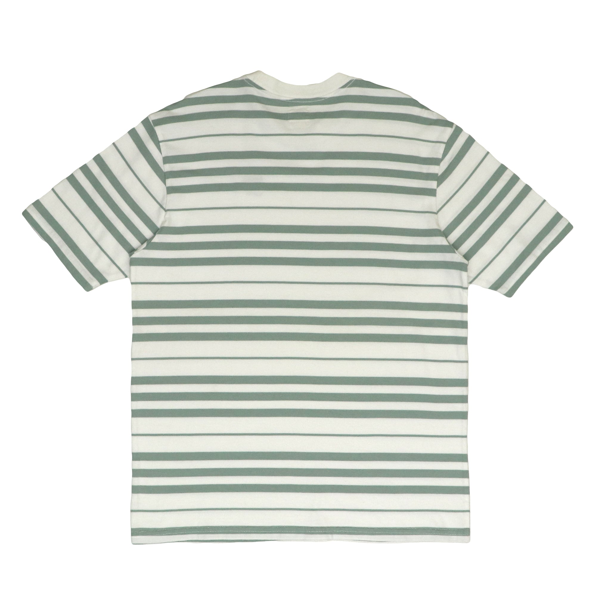 ROUND NECK - GREEN WITH OFF WHITE