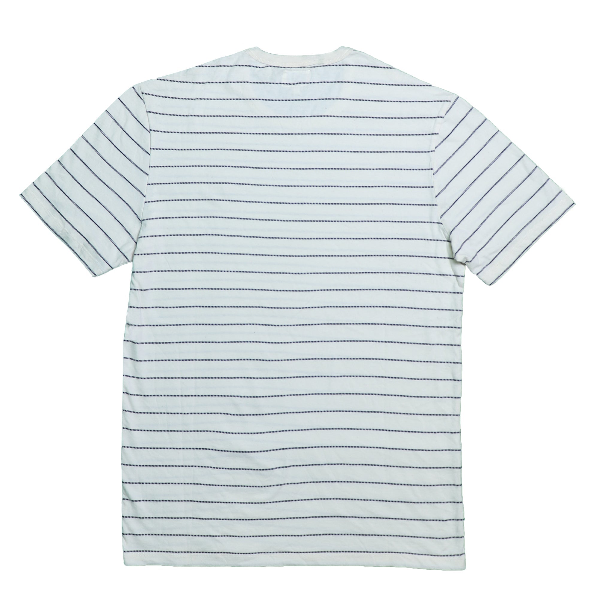 ROUND NECK (MEN) - OFF WHITE WITH BLACK DOTTED LINES