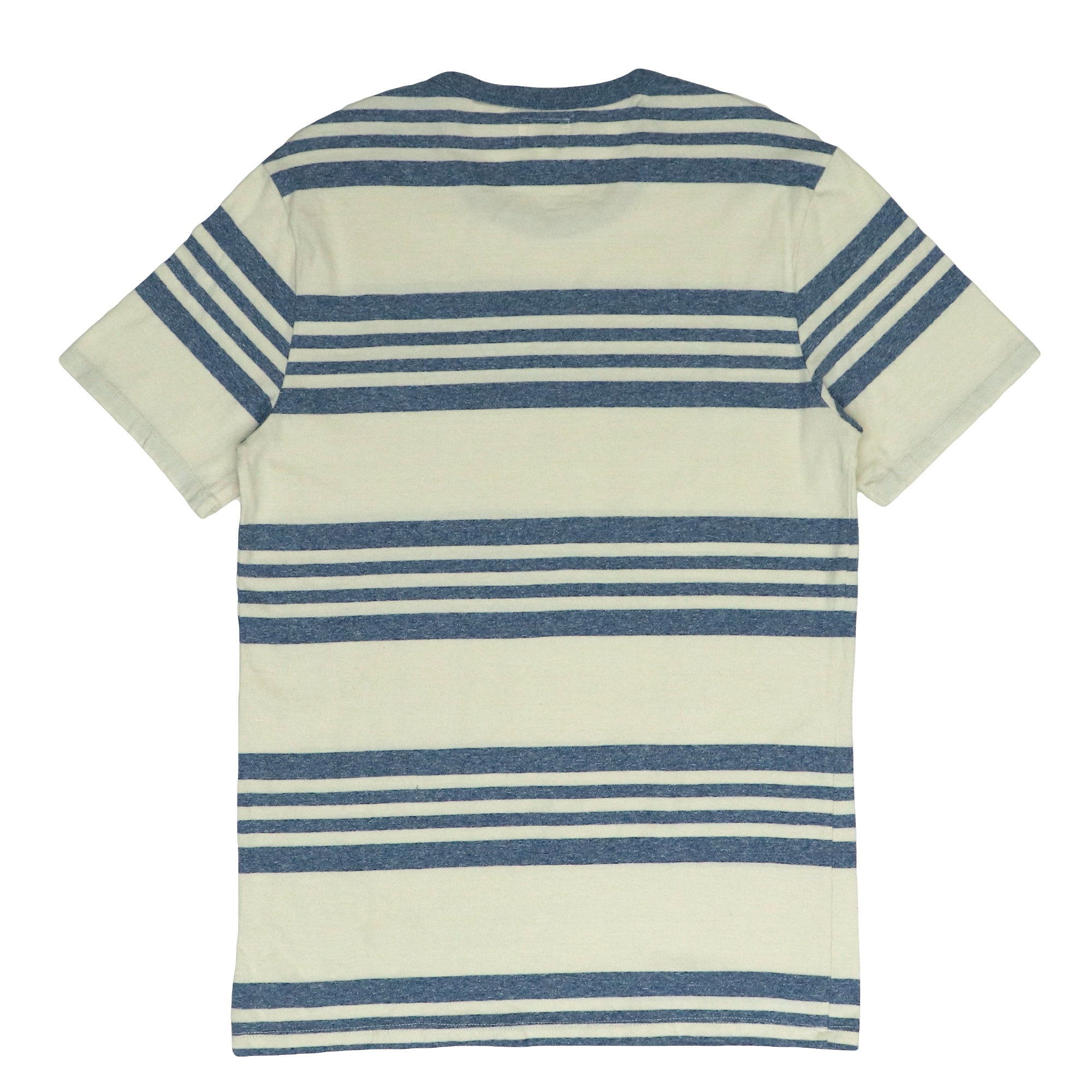 ROUND NECK (MEN) - OFF WHITE & BLUE