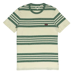 ROUND NECK (MEN) - OFF WHITE WITH GREEN