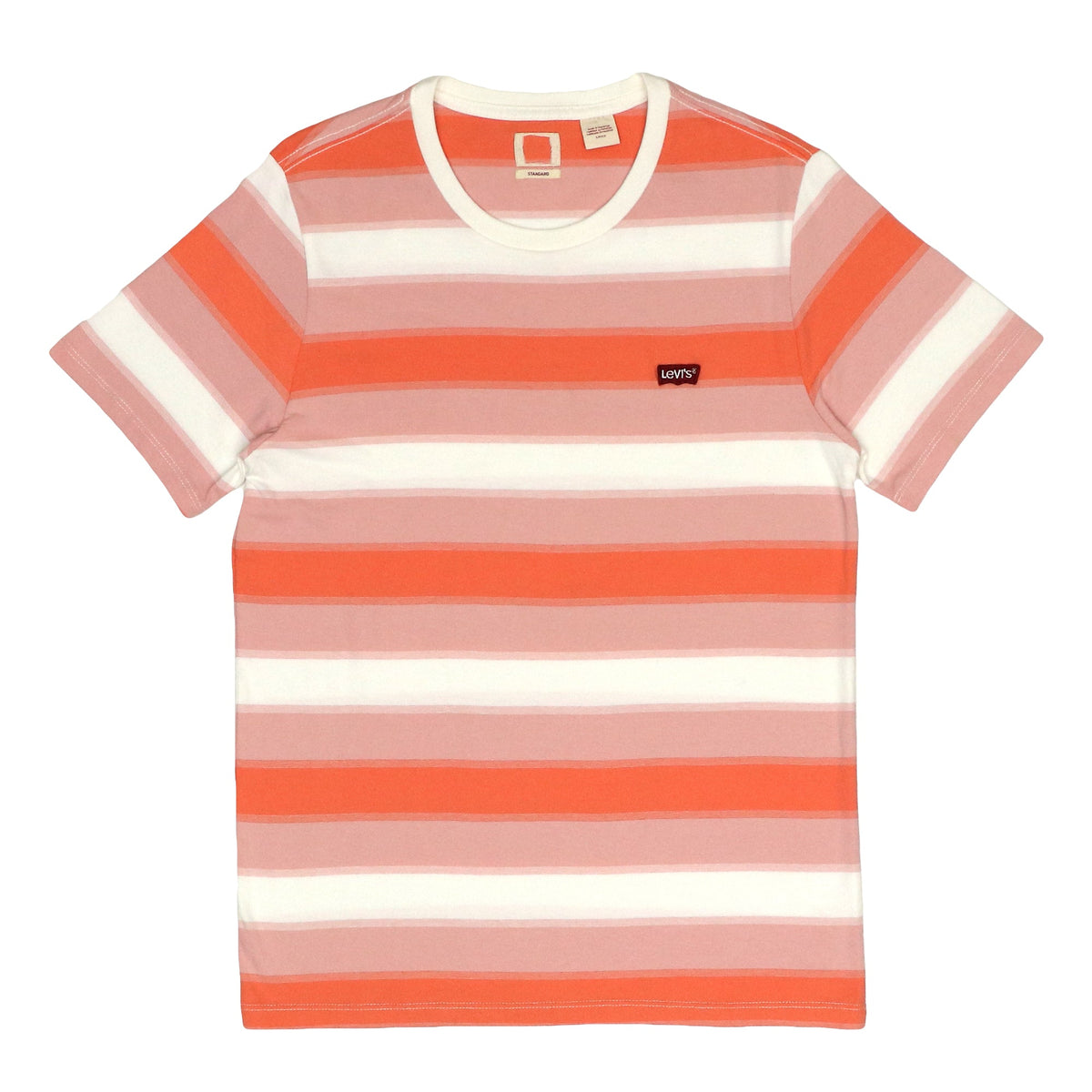 ROUND NECK (MEN) - WHITE ORANGE & PINK