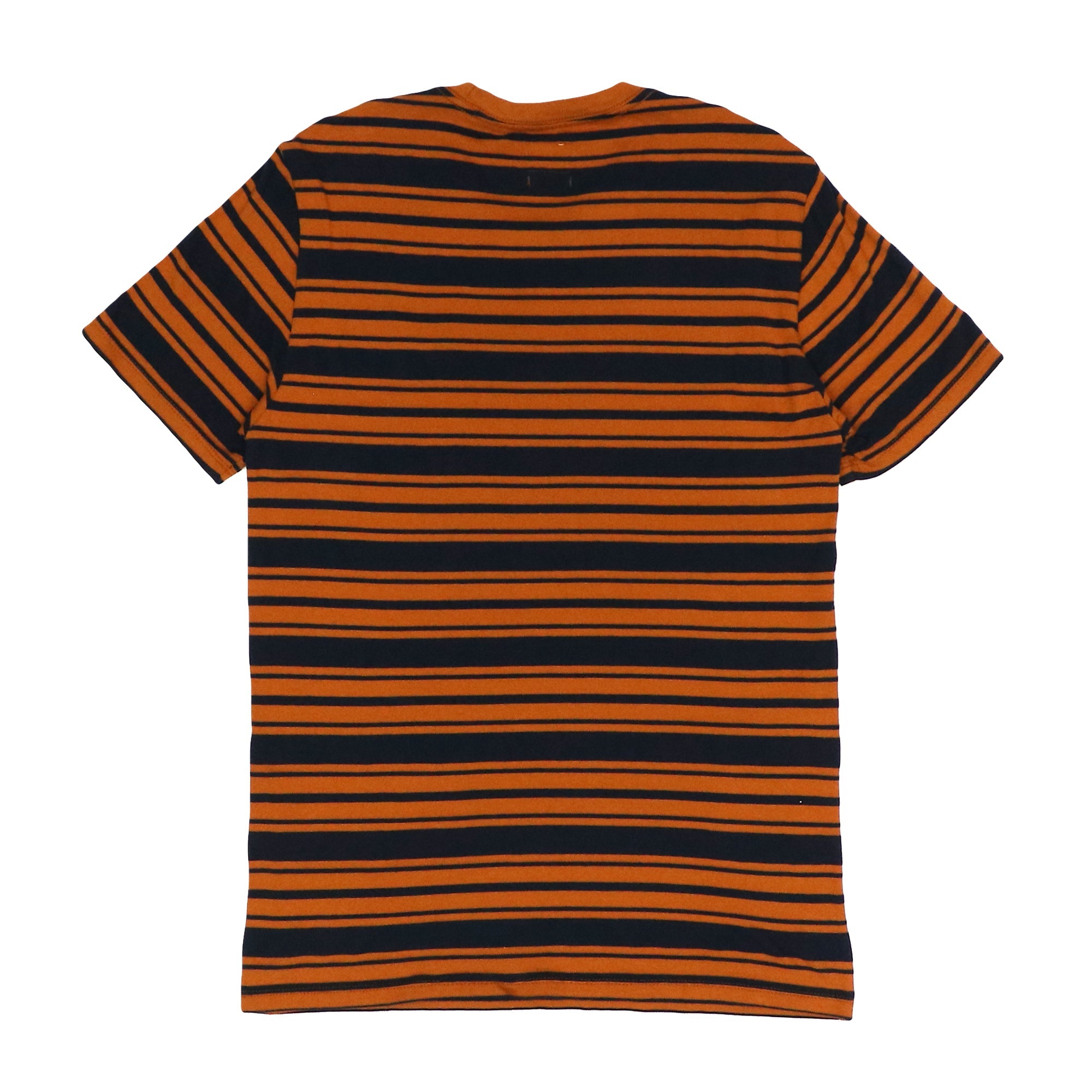 ROUND NECK (MEN) - NAVY BLUE WITH ORANGE