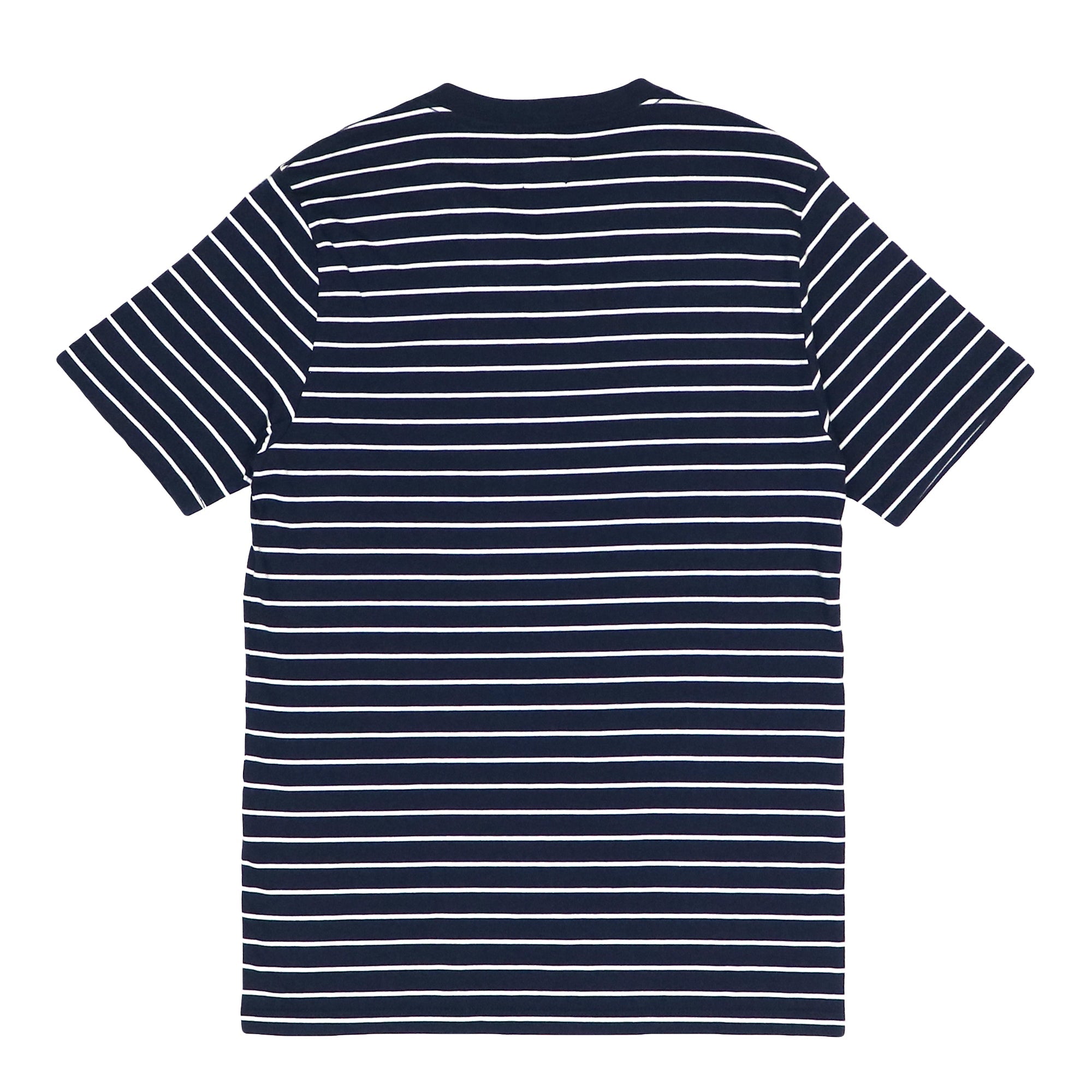 V NECK (MEN) - BLUE WITH WHITE STRIPES