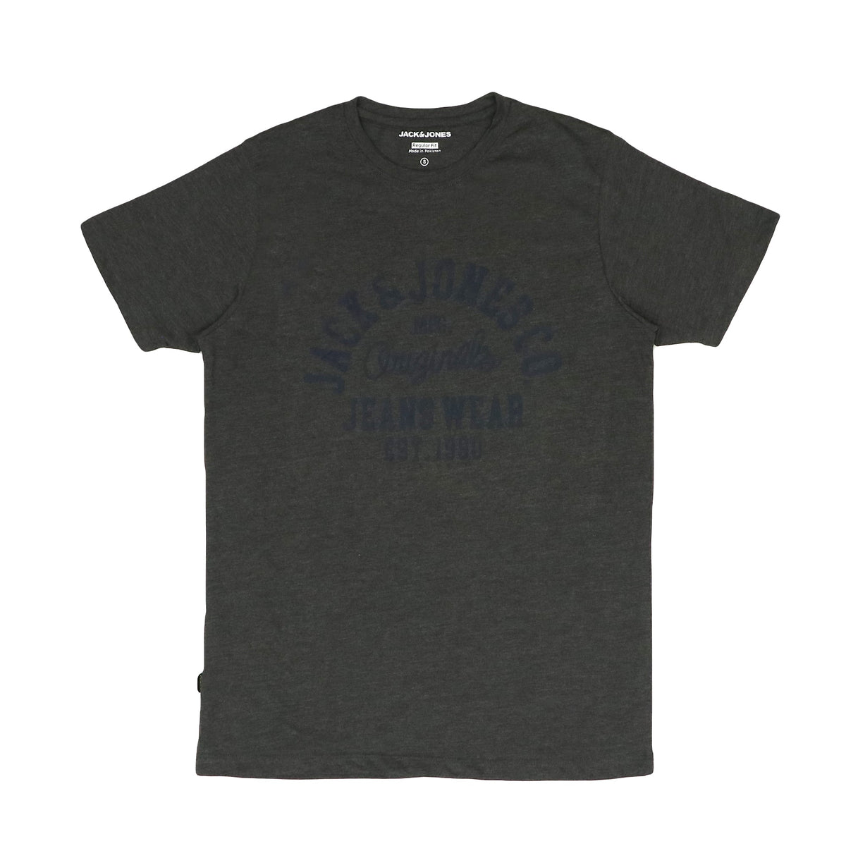 ROUND NECK (MEN) T-SHIRT - GREY