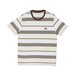 Round Neck (Men) - BROWN ,GREEN & YELLOW STRIPES