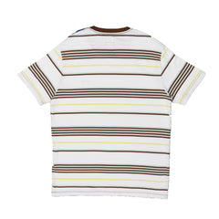 Round Neck (Men) - BROWN ,GREEN & YELLOW STRIPES