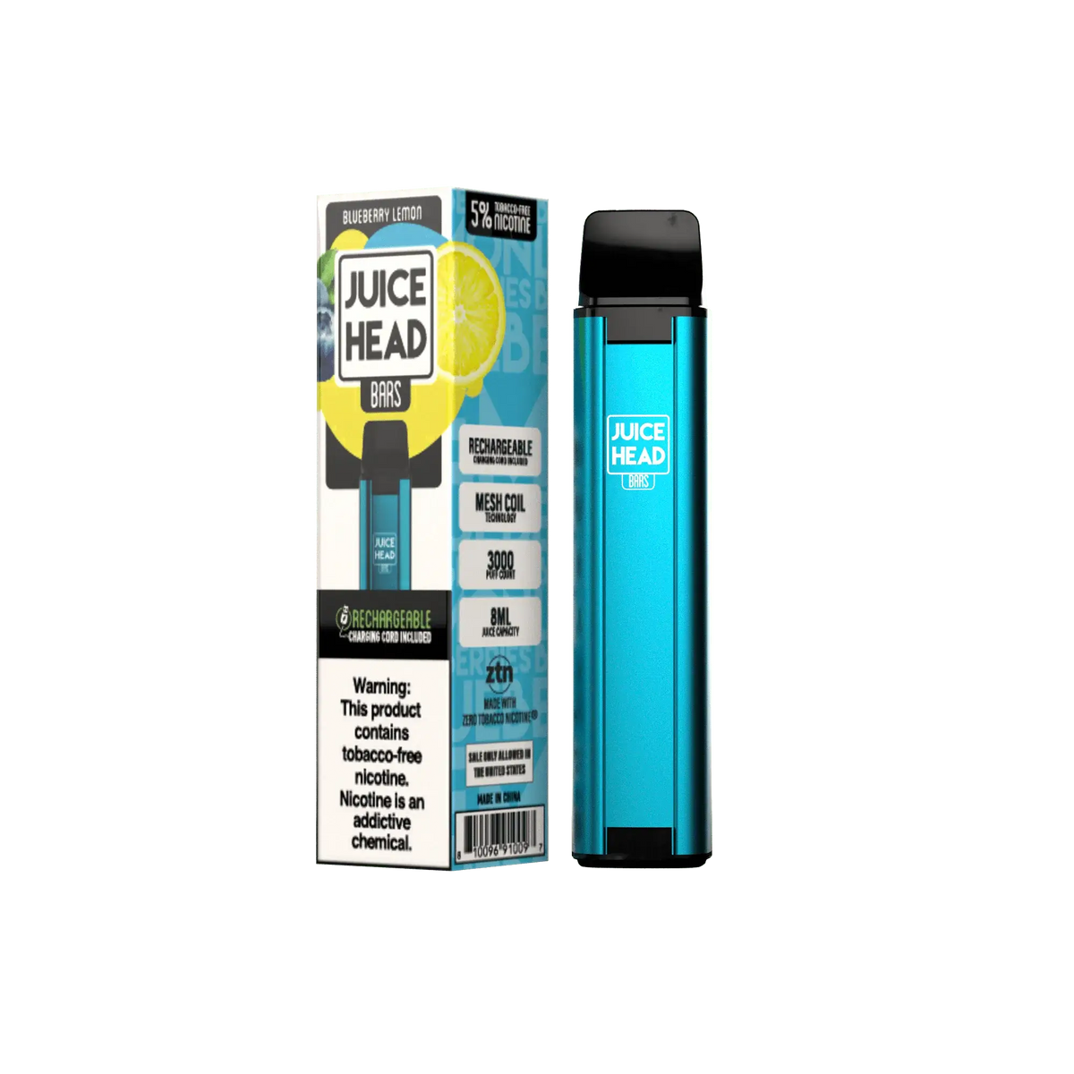 JUICE HEAD BARS BLUEBERRY LEMON FREEZE