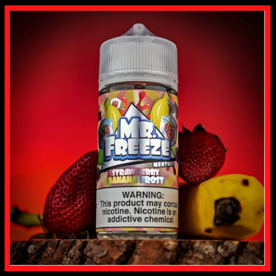 MR. FREEZE STRAWBERRY BANANA FROST E LIQUID
