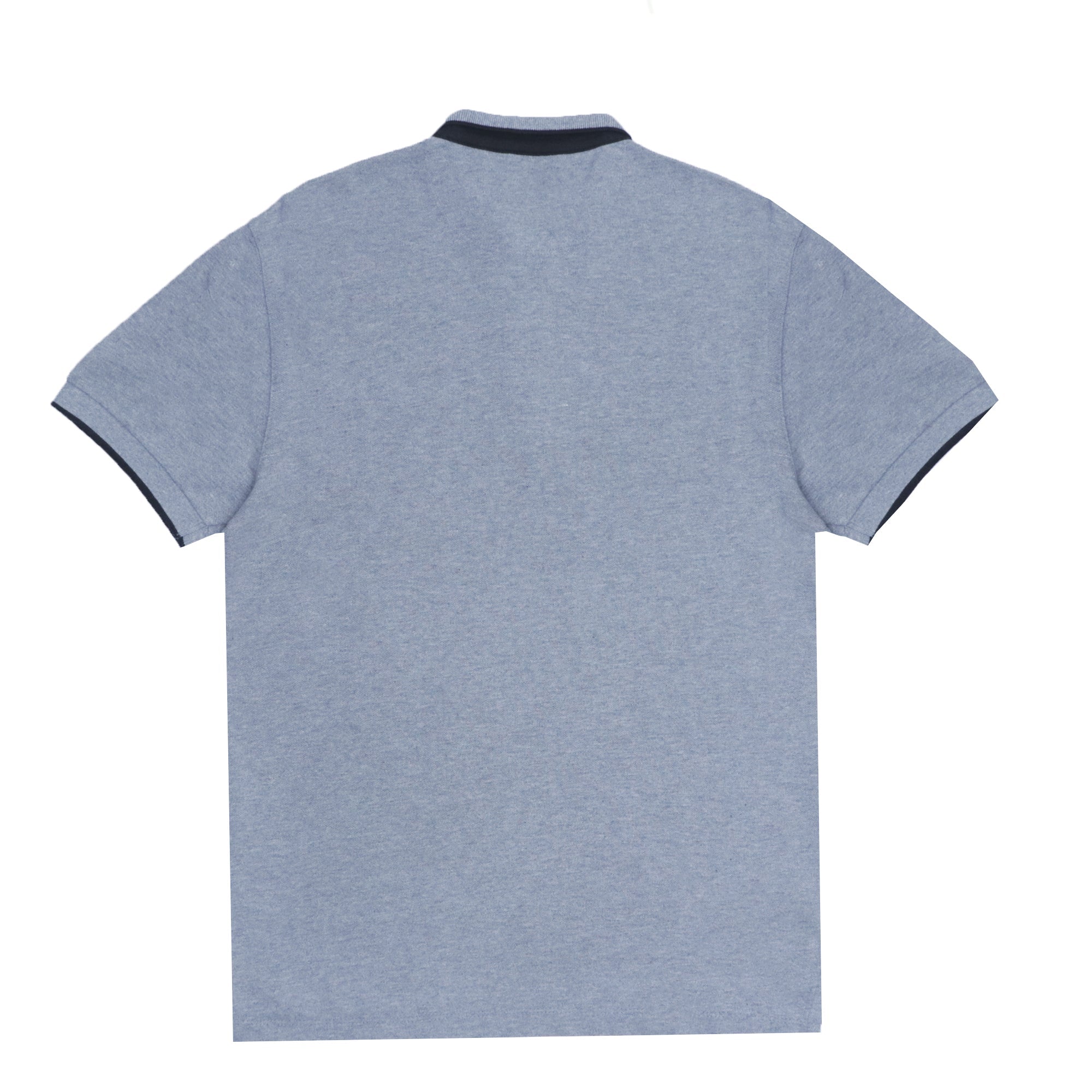 POLO (MEN) - COOL GREY WITH LOWER COLLAR BLACK