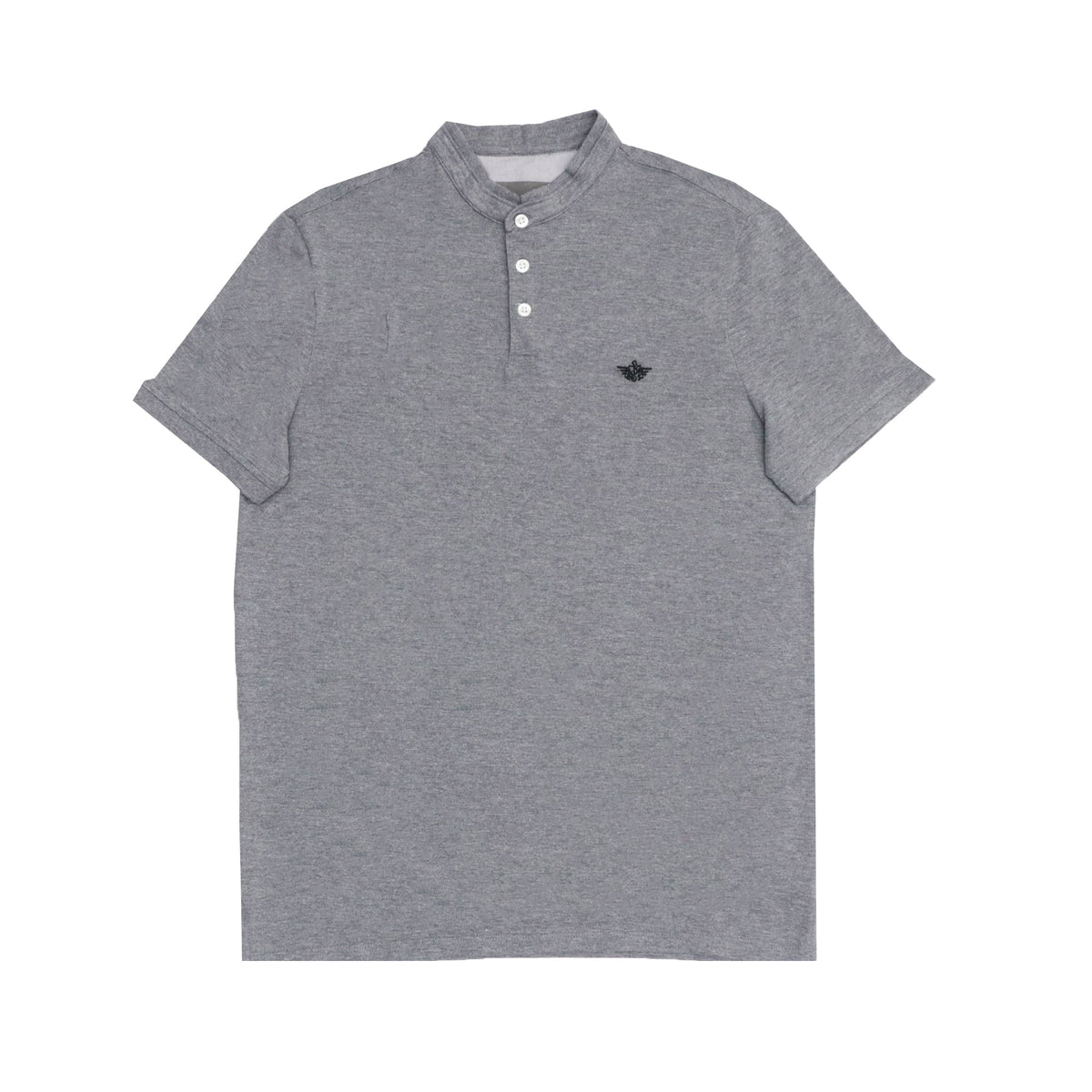 POLO MEN - DOUBLE BAND COLLAR GREY