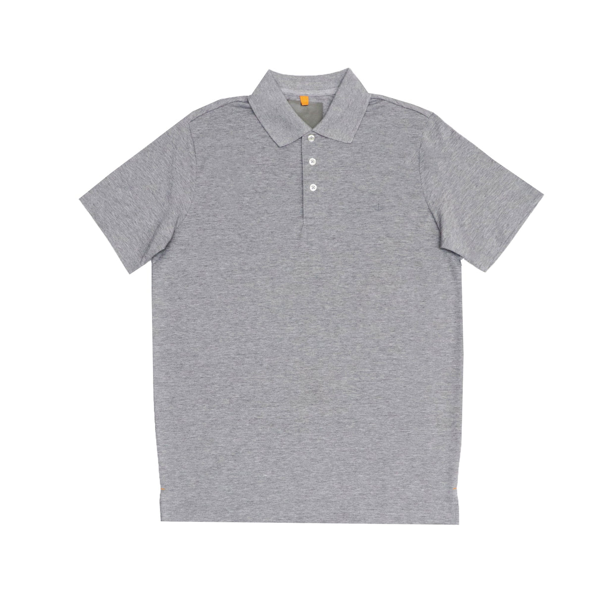POLO (MEN)- HEATHER GREY WITH LIGHT GREY PRINT
