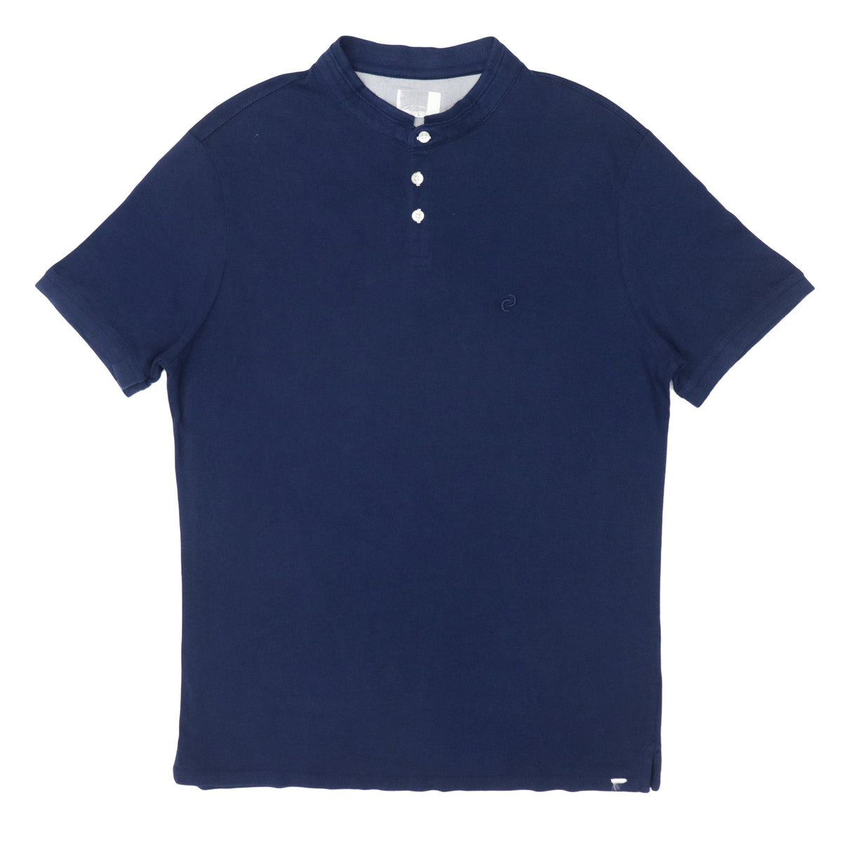 POLO MEN - BAND COLLAR BLUE