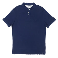 POLO MEN - BAND COLLAR BLUE