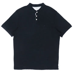 POLO MEN - BAND COLLAR DARK GREY