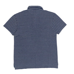 POLO (MEN) -  BLUE AND GREY STRIPES
