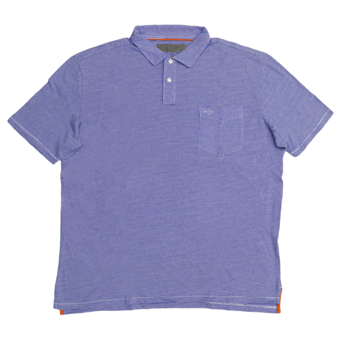 POLO MEN -  BLUE WHITE THIN STRIPS