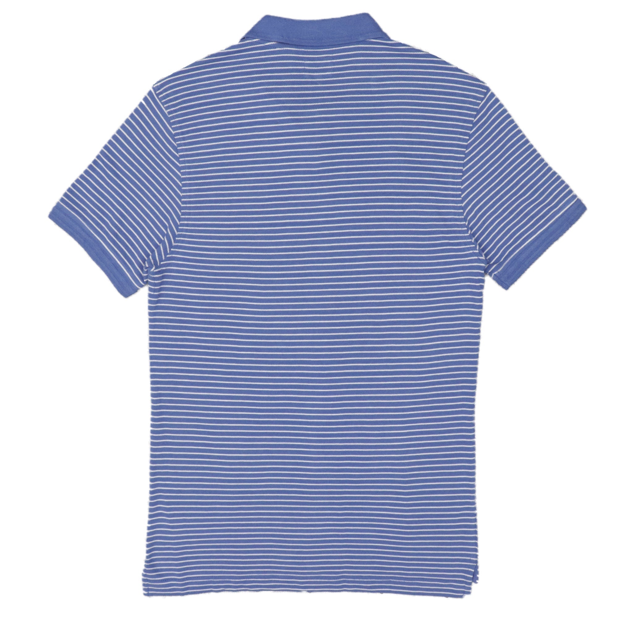 POLO MEN - BLUE WITH WHITE PIN STRIPS