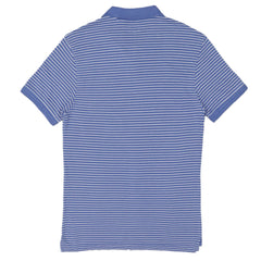 POLO MEN - BLUE WITH WHITE PIN STRIPS