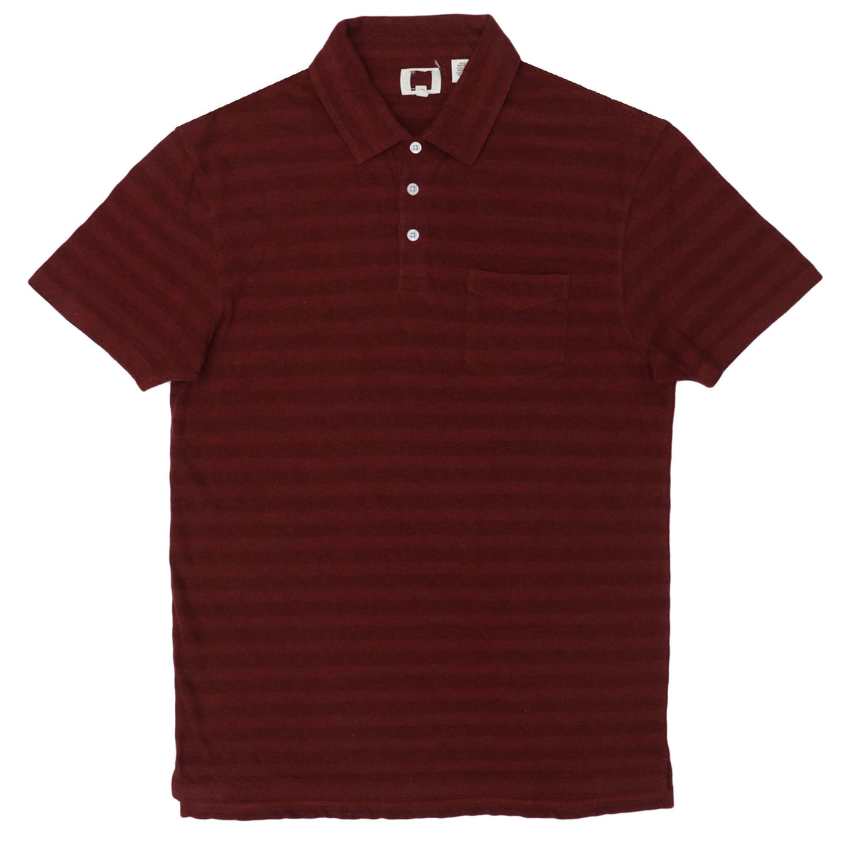 POLO MEN - DARK AND CRIMSON RED STRIPES