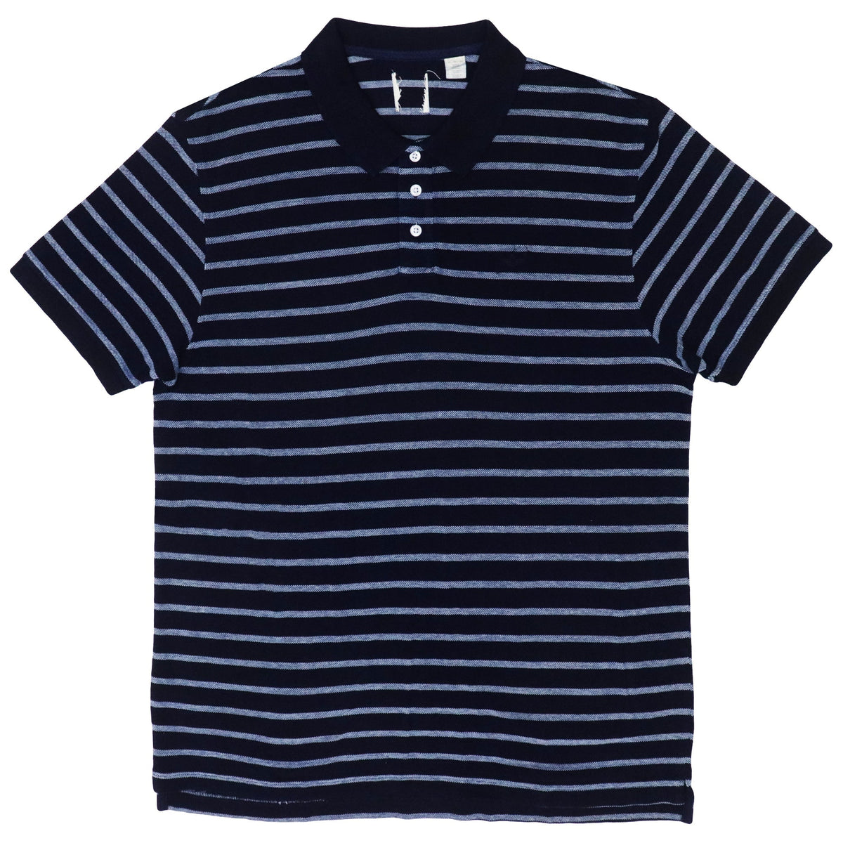 POLO MEN - DEEP BLUE AND GREY STRIPS