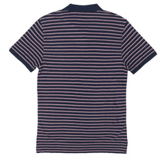 POLO MEN - PINK AND DEEP BLUE STRIPES