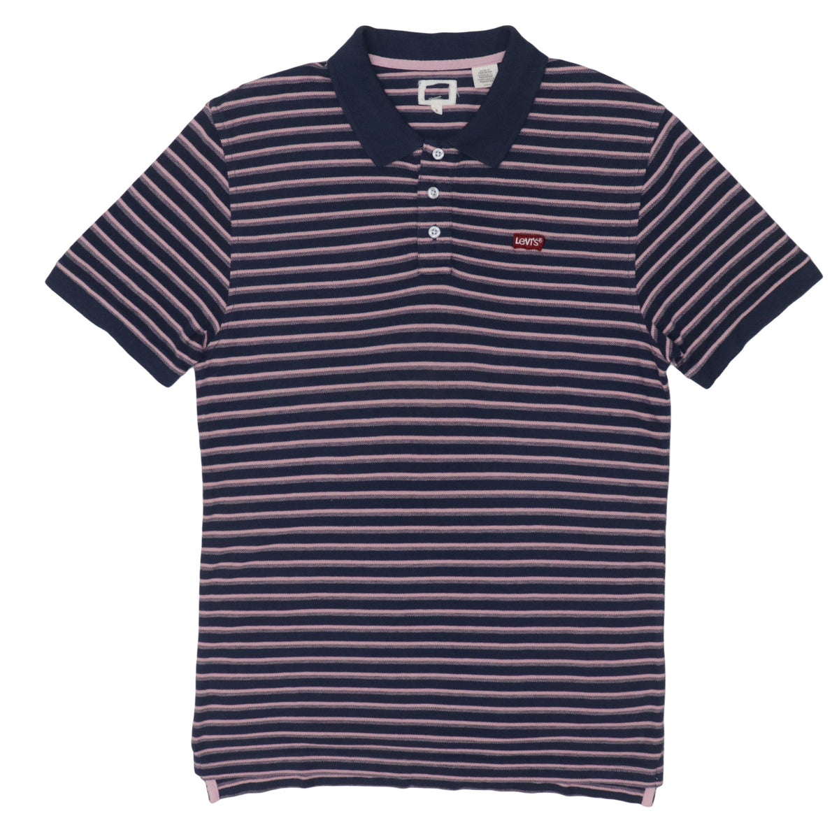 POLO MEN - PINK AND DEEP BLUE STRIPES