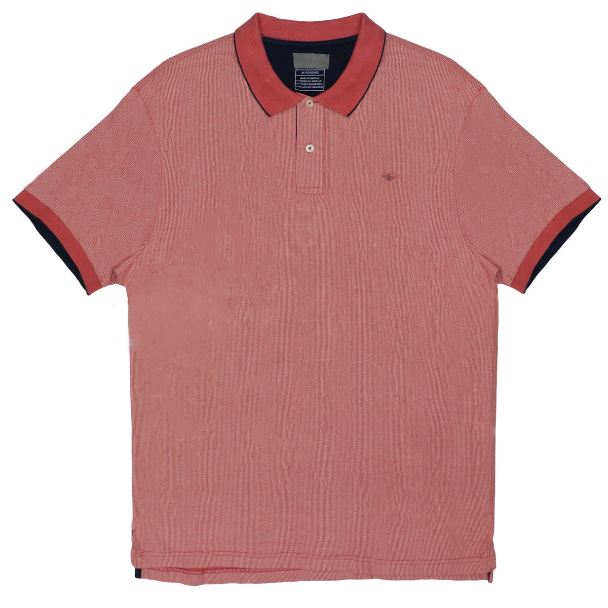 POLO MEN - PINK AND PEACH GRID