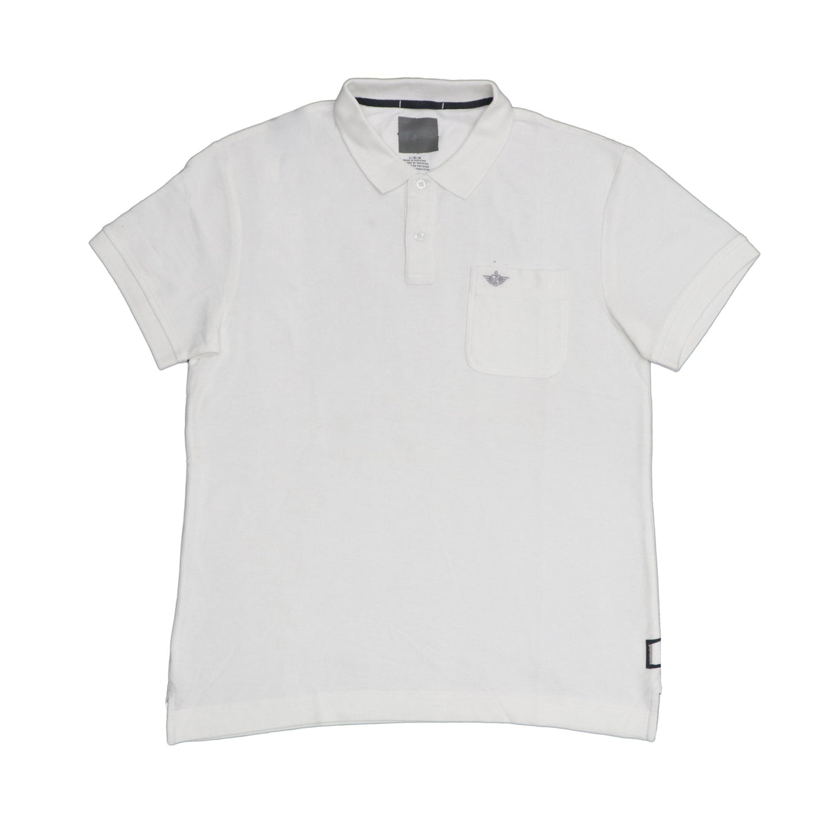 POLO MEN - PLAIN WHITE FRONT POCKET
