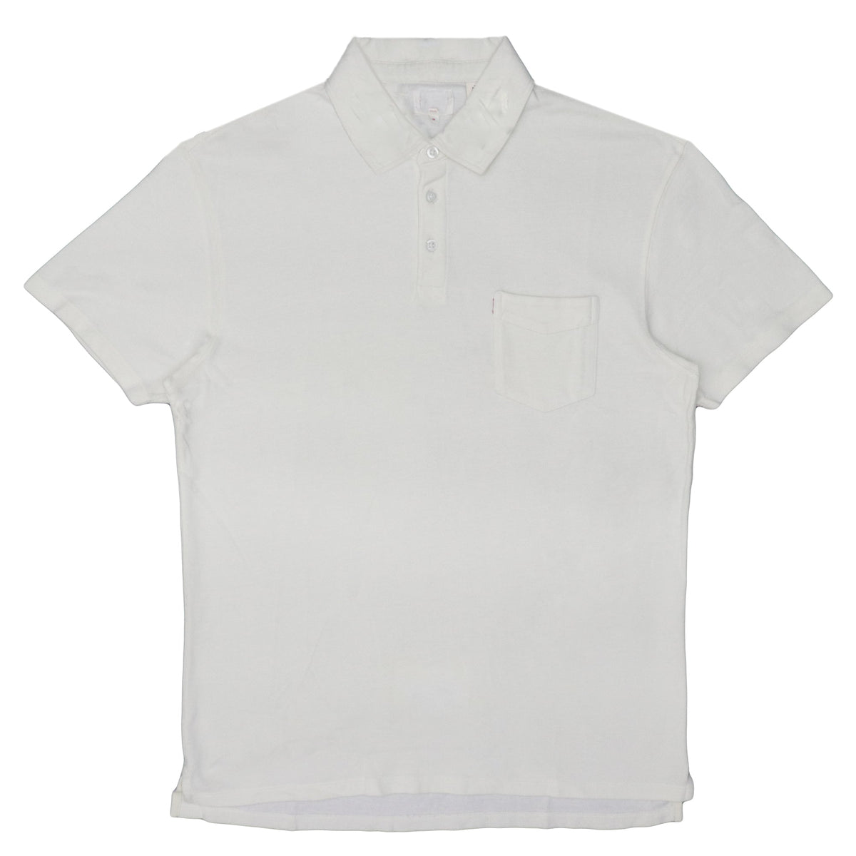 POLO MEN - PLAIN WHITE FRONT POCKET