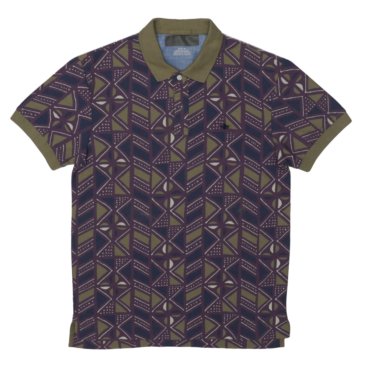 POLO MEN - PURPLE AND CAMEL BROWN PATTERN