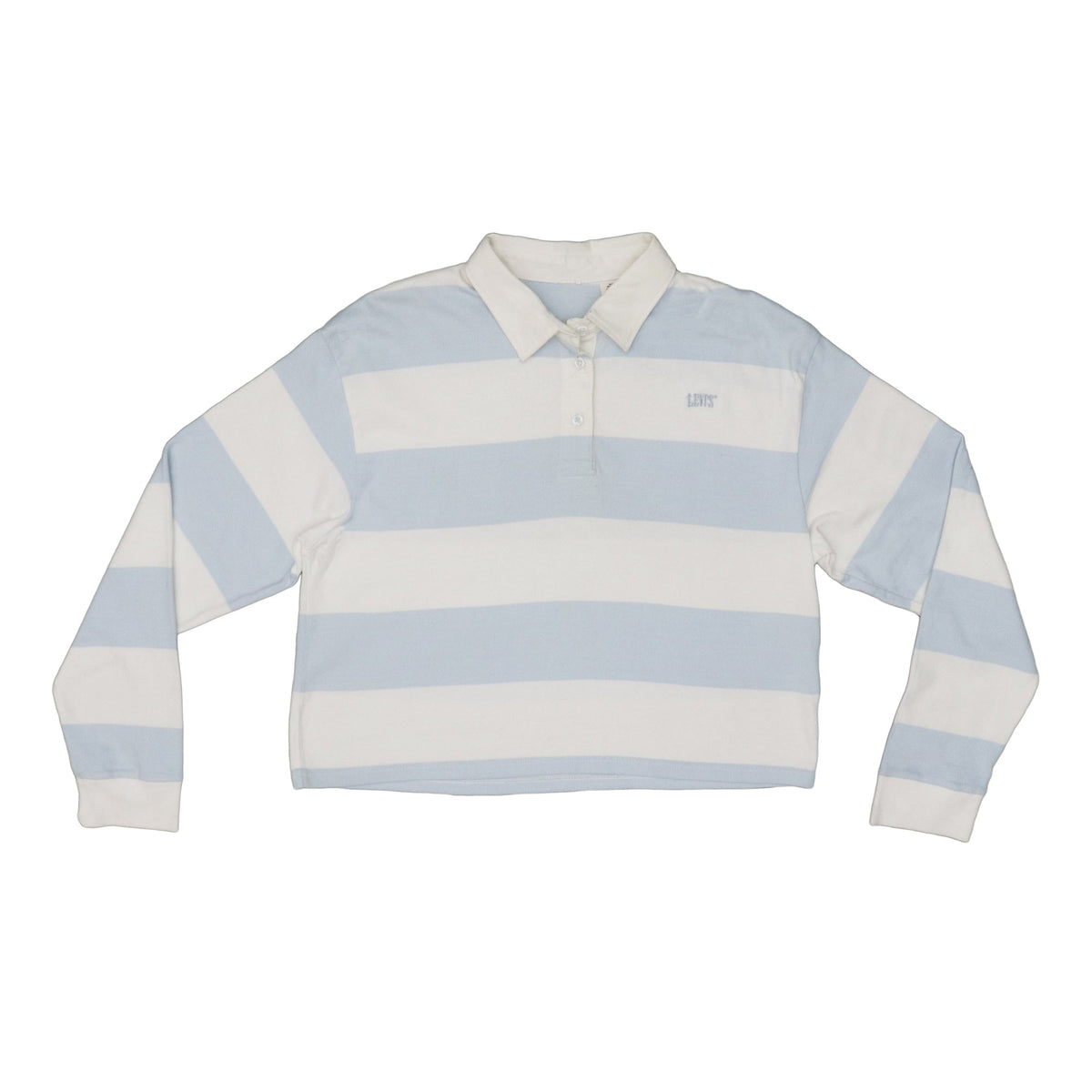 POLO WOMEN - SKY BLUE AND WHITE STRIPES