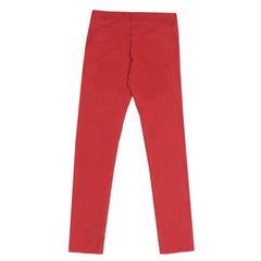 Red Straight Cut Pants (Women)