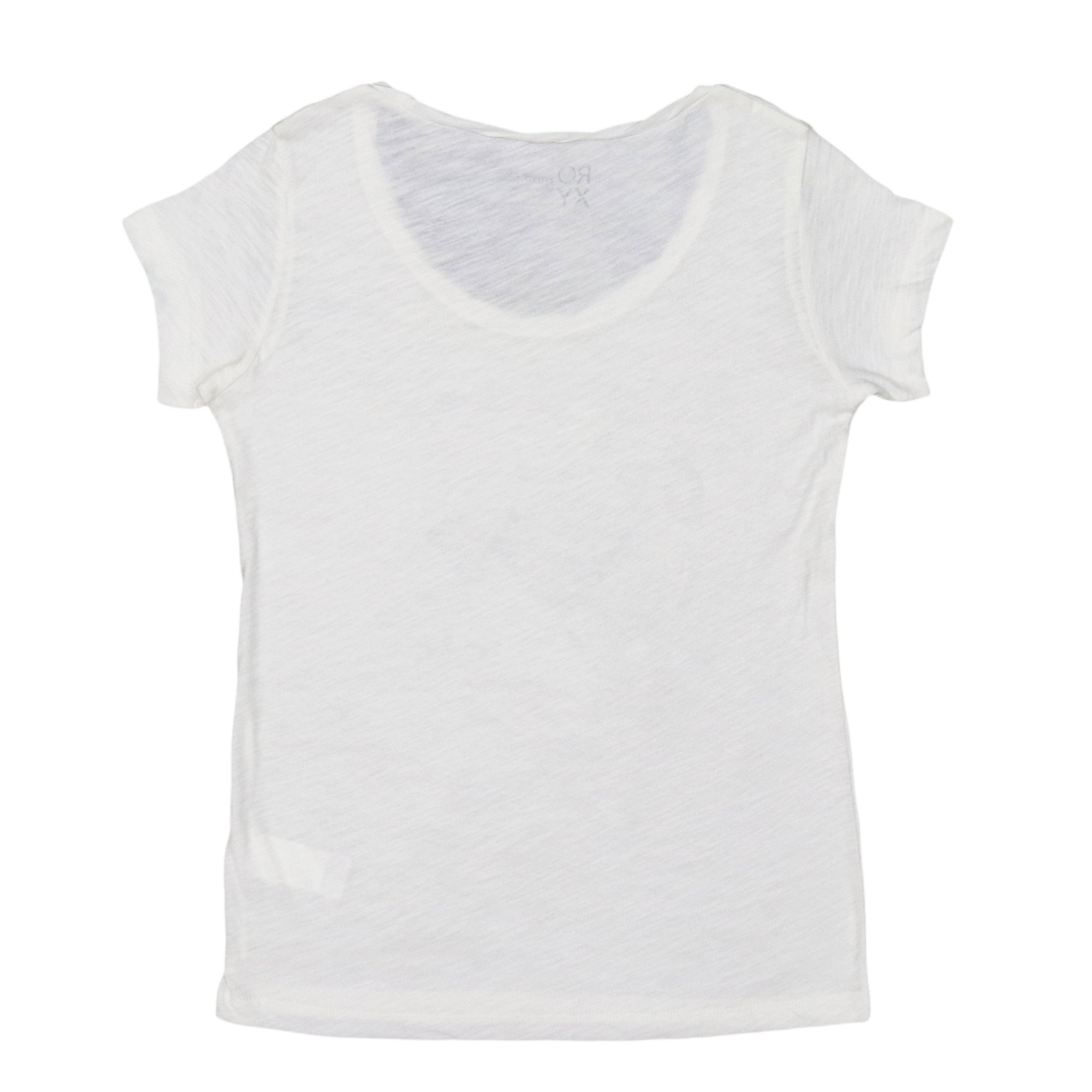 T-SHIRT (WOMEN) -WHITE WITH BLACK HEART