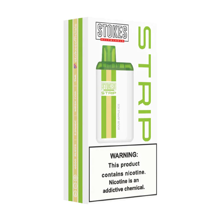 STOKES STRIP SOUR APPLE ICE DISPOSABLE 