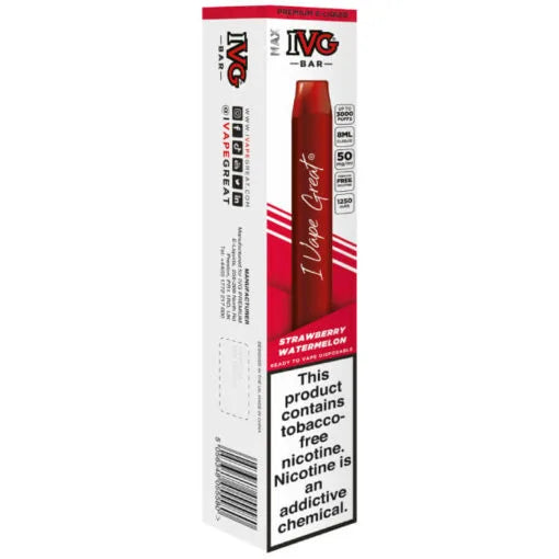 IVG BAR MAX STRAWBERRY WATERMELON ICE DISPOSABLE VAPE
