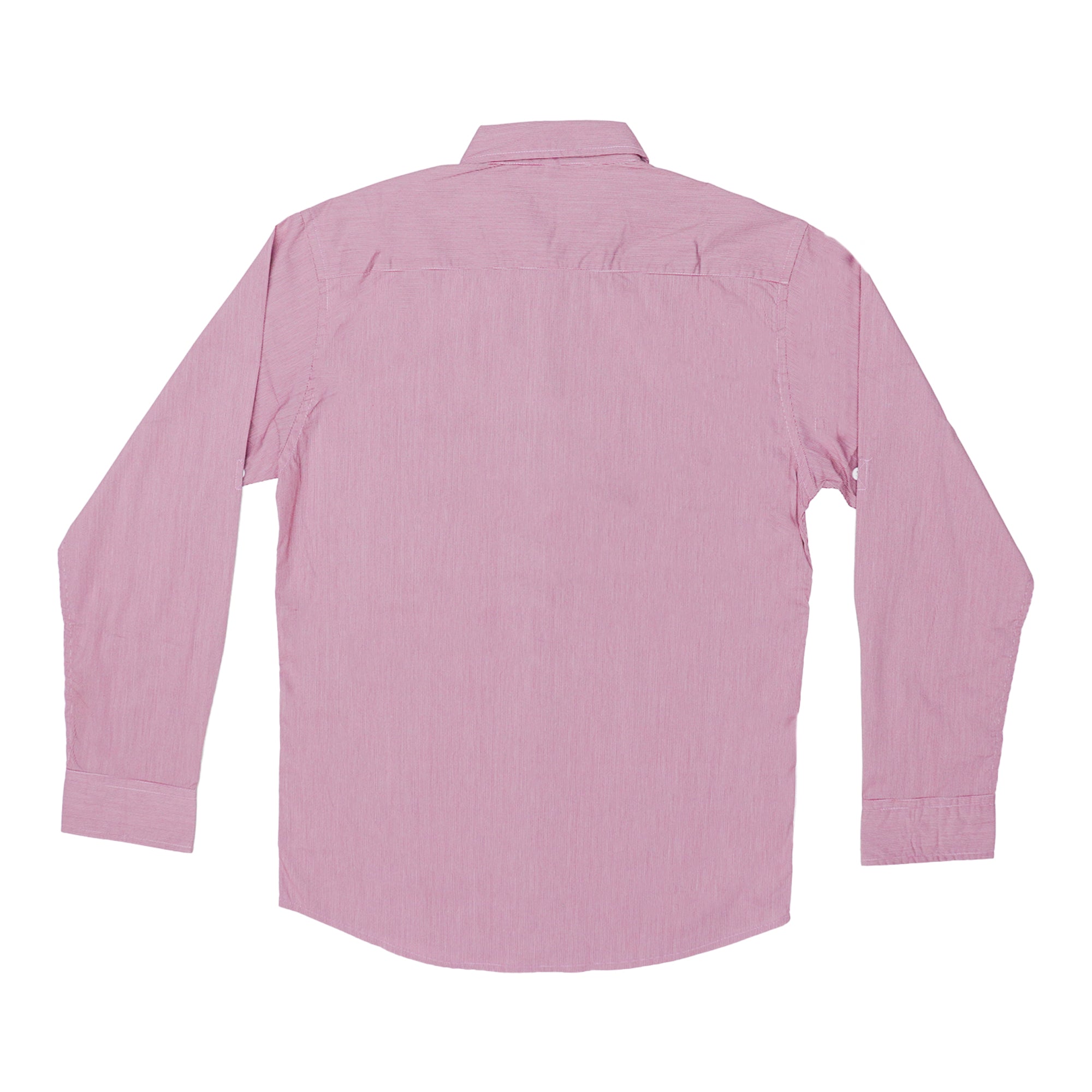 CASUAL SHIRT (MEN) - PINK WITH FRONT POCKET