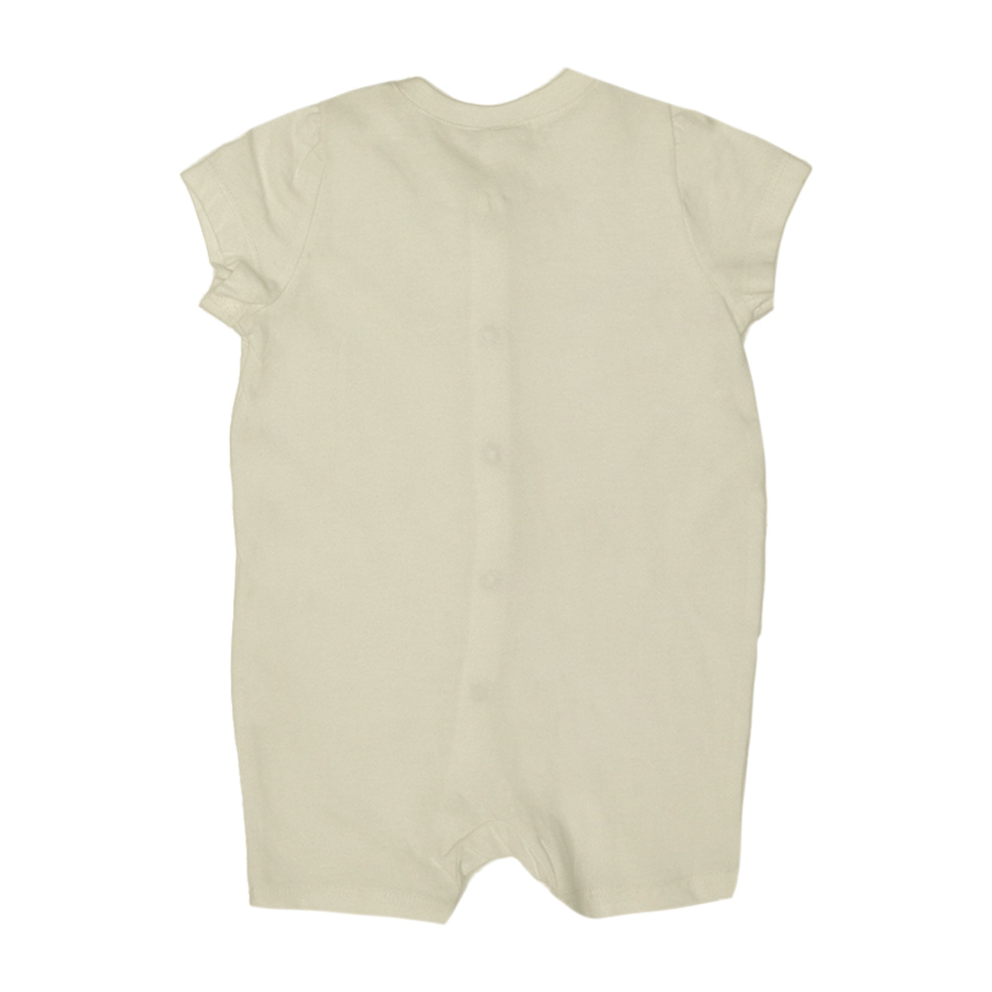 Baby Romper - PLAIN WHITE FRONT BUTTON