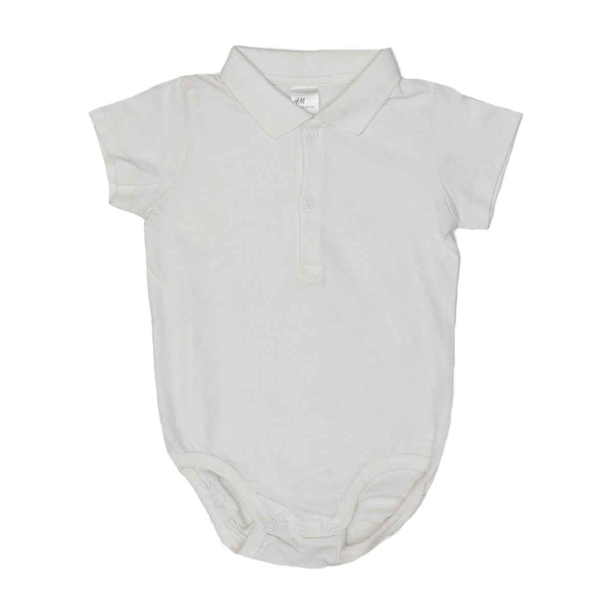 Baby Romper - PLAIN WHITE COLLAR