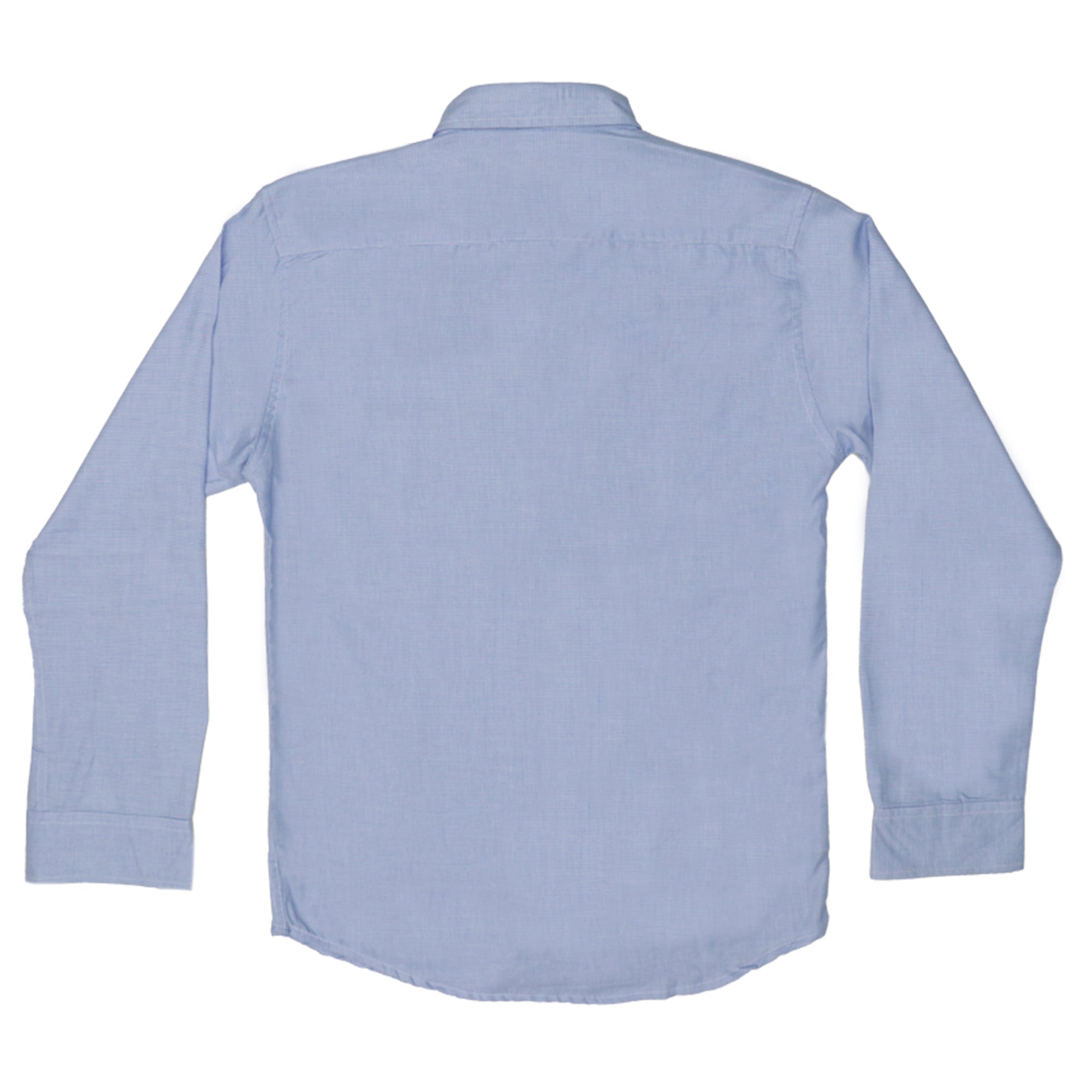 CASUAL SHIRT (MEN) - LIGHT BLUE WITH FRONT POCKET