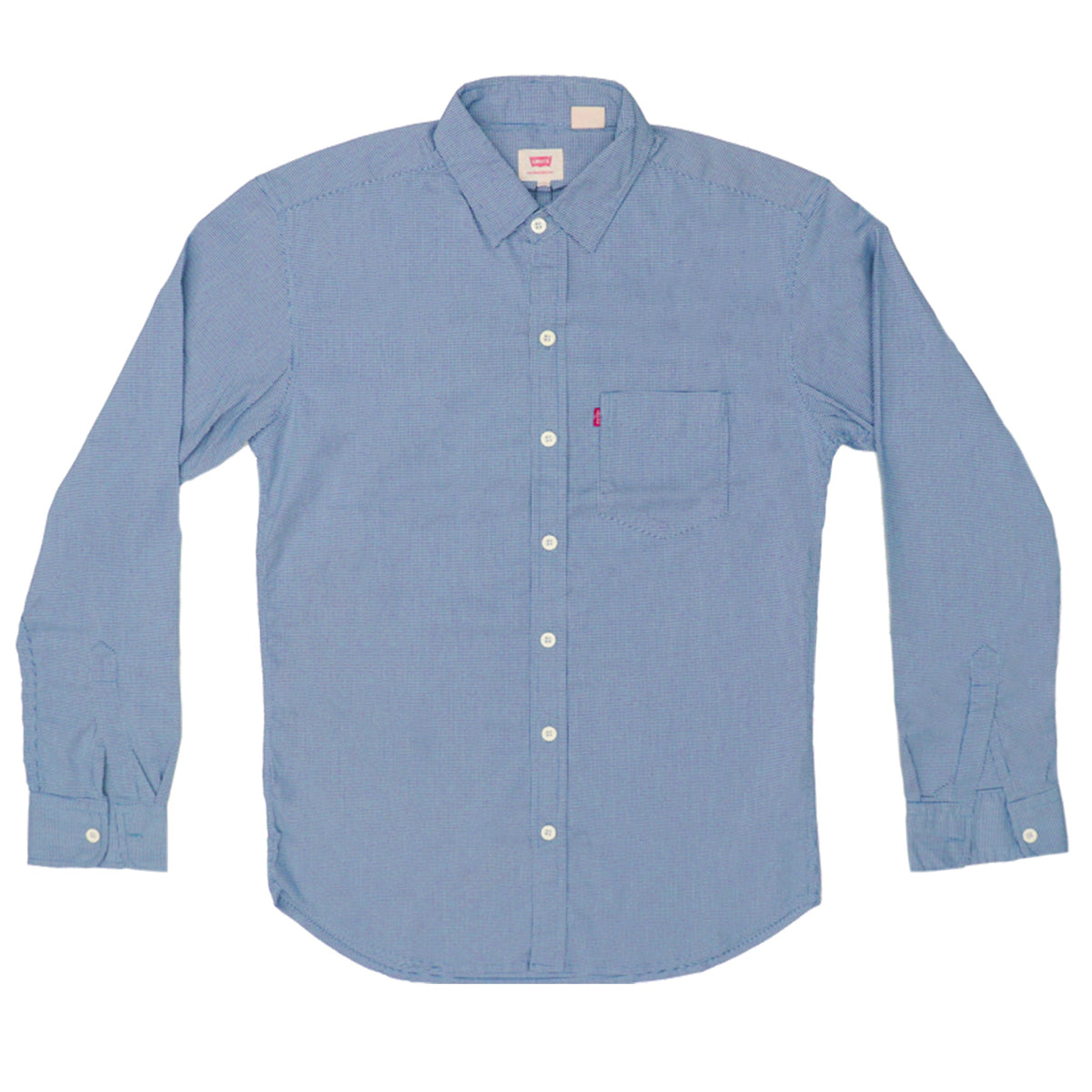 CASUAL SHIRT (MEN) - LIGHT DULL BLUE WITH FRONT POCKET