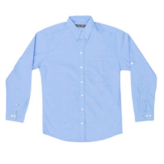 CASUAL SHIRT (MEN) - SKY BLUE WITH FRONT POCKET